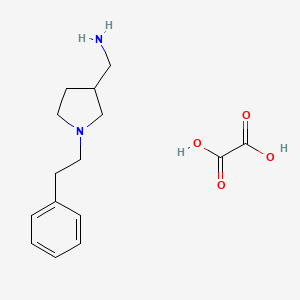 1-[1-(2-Phenylethyl)pyrrolidin-3-YL]methanamine oxalate