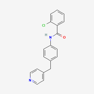 molecular formula C19H15ClN2O B3023655 2-Chloro-N-(4-(pyridin-4-ylmethyl)phenyl)benzamide CAS No. 352666-30-9