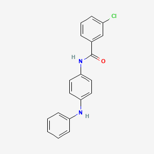 molecular formula C19H15ClN2O B3023656 3-Chloro-N-(4-(phenylamino)phenyl)benzamide CAS No. 420814-14-8
