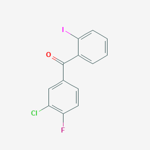 3-Chloro-4-fluoro-2'-iodobenzophenone