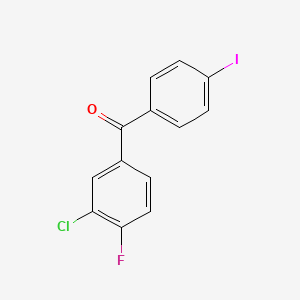 3-Chloro-4-fluoro-4'-iodobenzophenone