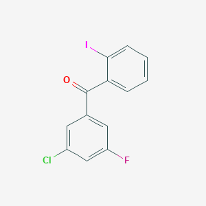 3-Chloro-5-fluoro-2'-iodobenzophenone