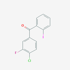4-Chloro-3-fluoro-2'-iodobenzophenone