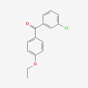molecular formula C15H13ClO2 B3023707 3-Chloro-4'-ethoxybenzophenone CAS No. 951884-55-2