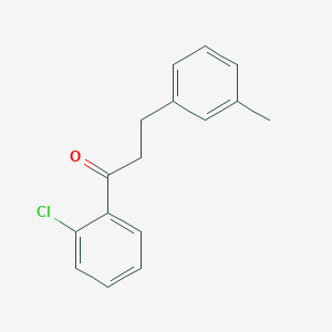 molecular formula C16H15ClO B3023738 2'-Chloro-3-(3-methylphenyl)propiophenone CAS No. 898790-96-0
