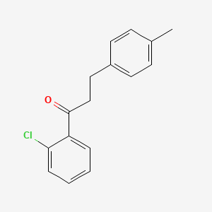 molecular formula C16H15ClO B3023746 2'-Chloro-3-(4-methylphenyl)propiophenone CAS No. 898768-95-1