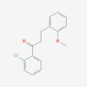 molecular formula C16H15ClO2 B3023752 2'-Chloro-3-(2-methoxyphenyl)propiophenone CAS No. 898770-21-3