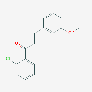 molecular formula C16H15ClO2 B3023760 2'-Chloro-3-(3-methoxyphenyl)propiophenone CAS No. 898774-92-0