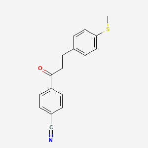 4'-Cyano-3-(4-thiomethylphenyl)propiophenone