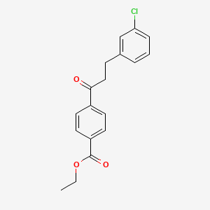 3-(3-Chlorophenyl)-4'-carboethoxypropiophenone