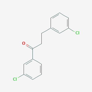 molecular formula C15H12Cl2O B3023796 3'-Chloro-3-(3-chlorophenyl)propiophenone CAS No. 898762-59-9
