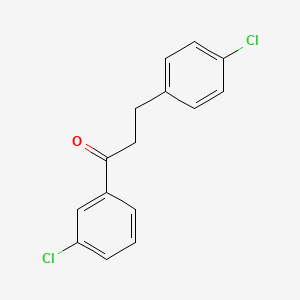 B3023820 3'-Chloro-3-(4-chlorophenyl)propiophenone CAS No. 898787-88-7