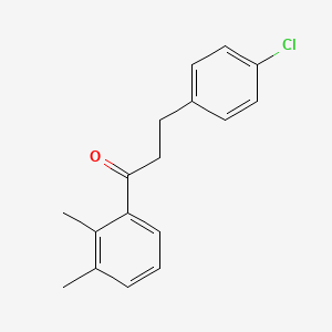 3-(4-Chlorophenyl)-2',3'-dimethylpropiophenone