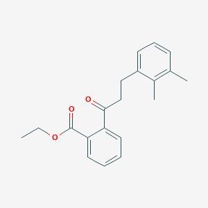 molecular formula C20H22O3 B3023838 2'-Carboethoxy-3-(2,3-dimethylphenyl)propiophenone CAS No. 898769-20-5