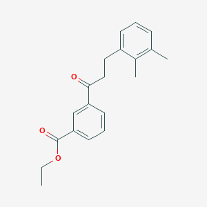 molecular formula C20H22O3 B3023839 3'-Carboethoxy-3-(2,3-dimethylphenyl)propiophenone CAS No. 898769-23-8