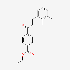 molecular formula C20H22O3 B3023840 4'-Carboethoxy-3-(2,3-dimethylphenyl)propiophenone CAS No. 898769-26-1