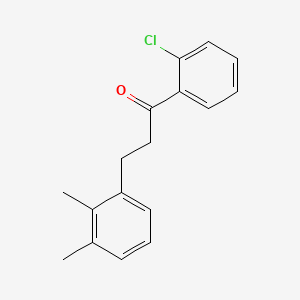 molecular formula C17H17ClO B3023842 2'-Chloro-3-(2,3-dimethylphenyl)propiophenone CAS No. 898792-98-8