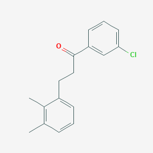 molecular formula C17H17ClO B3023845 3'-Chloro-3-(2,3-dimethylphenyl)propiophenone CAS No. 898769-41-0