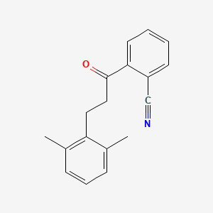 2'-Cyano-3-(2,6-dimethylphenyl)propiophenone