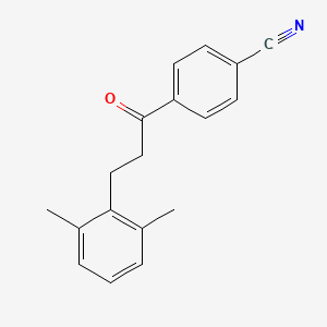 4'-Cyano-3-(2,6-dimethylphenyl)propiophenone