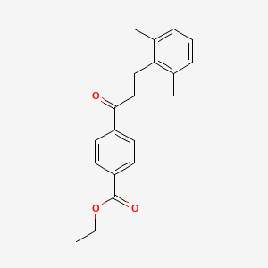 4'-Carboethoxy-3-(2,6-dimethylphenyl)propiophenone