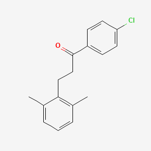 4'-Chloro-3-(2,6-dimethylphenyl)propiophenone