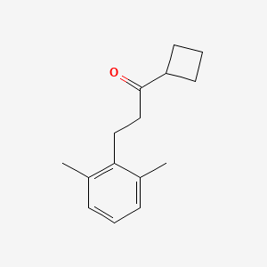 Cyclobutyl 2-(2,6-dimethylphenyl)ethyl ketone