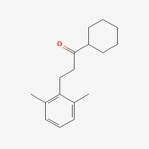 Cyclohexyl 2-(2,6-dimethylphenyl)ethyl ketone