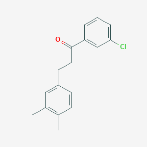 molecular formula C17H17ClO B3023877 3'-Chloro-3-(3,4-dimethylphenyl)propiophenone CAS No. 898779-20-9