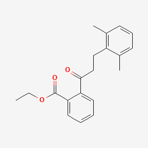 2'-Carboethoxy-3-(2,6-dimethylphenyl)propiophenone