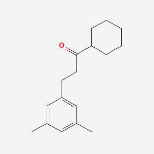 Cyclohexyl 2-(3,5-dimethylphenyl)ethyl ketone