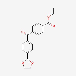 4-Carboethoxy-4'-(1,3-dioxolan-2-YL)benzophenone