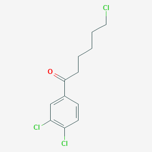 molecular formula C12H13Cl3O B3023910 6-Chloro-1-(3,4-dichlorophenyl)-1-oxohexane CAS No. 898761-00-7
