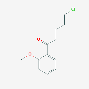 molecular formula C12H15ClO2 B3023914 5-氯-1-(2-甲氧基苯基)-1-氧戊烷 CAS No. 43228-96-2