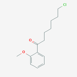 molecular formula C14H19ClO2 B3023919 7-Chloro-1-(2-methoxyphenyl)-1-oxoheptane CAS No. 898786-37-3