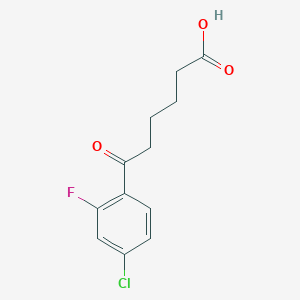 6-(4-Chloro-2-fluorophenyl)-6-oxohexanoic acid