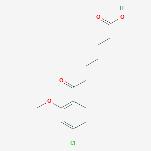7-(4-Chloro-2-methoxyphenyl)-7-oxoheptanoic acid