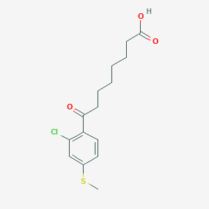 8-[2-Chloro-4-(methylthio)phenyl]-8-oxooctanoic acid