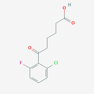 6-(2-Chloro-6-fluorophenyl)-6-oxohexanoic acid