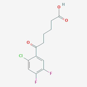 6-(2-Chloro-4,5-difluorophenyl)-6-oxohexanoic acid