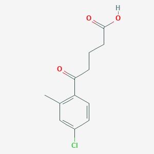 molecular formula C12H13ClO3 B3023951 5-(4-氯-2-甲基苯基)-5-氧代戊酸 CAS No. 951892-65-2
