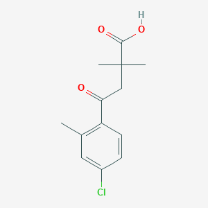 4-(4-Chloro-2-methylphenyl)-2,2-dimethyl-4-oxobutyric acid