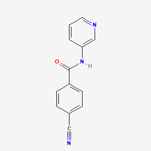 molecular formula C13H9N3O B3023975 4-氰基-N-(吡啶-3-基)苯甲酰胺 CAS No. 1016869-45-6