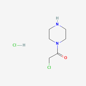 molecular formula C6H12Cl2N2O B3023976 2-氯-1-(哌嗪-1-基)乙酮盐酸盐 CAS No. 57498-08-5