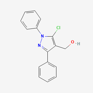 molecular formula C16H13ClN2O B3023978 (5-Chloro-1,3-diphenyl-1H-pyrazol-4-YL)-methanol CAS No. 55828-92-7