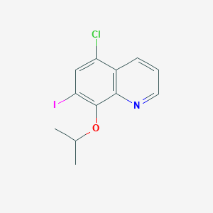 molecular formula C12H11ClINO B3023980 5-Chloro-7-iodo-8-isopropoxyquinoline CAS No. 106920-05-2