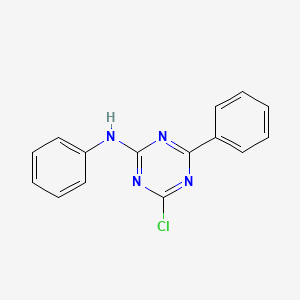 molecular formula C15H11ClN4 B3023981 4-chloro-N,6-diphenyl-1,3,5-triazin-2-amine CAS No. 3842-52-2