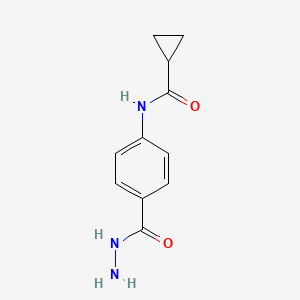 molecular formula C11H13N3O2 B3023982 N-[4-(Hydrazinocarbonyl)phenyl]-cyclopropanecarboxamide CAS No. 446278-50-8