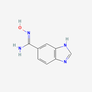 molecular formula C8H8N4O B3024007 N'-Hydroxy-1H-benzimidazole-5-carboximidamide CAS No. 939999-63-0