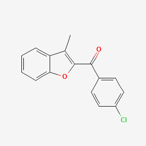 molecular formula C16H11ClO2 B3024013 (4-Chlorophenyl)(3-methyl-1-benzofuran-2-yl)methanone CAS No. 67534-79-6